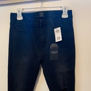 "Just Black"- made in USA denim- NEW